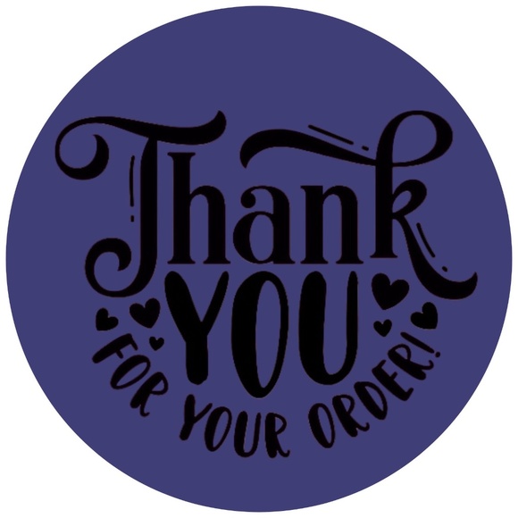 100 Thank You Stickers for poshmark 2 in round  | Shipping Supplies | NWT - Picture 2 of 13